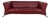 322 Leather Three-Seater Red Sofa by Rolf Benz For Sale