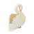 Vintage Hollywood Regency Hand-Painted Ceramic Swan Jardinière For Sale - Image 4 of 12