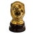 Mid 20th Century Solid Brass Roaring Lion Bookends on Wood Bases - A Pair For Sale - Image 4 of 7