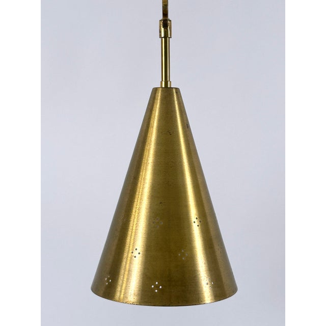 Mid-Century Modern Perforated Brass Pendant, Sweden, 1950s For Sale - Image 17 of 18