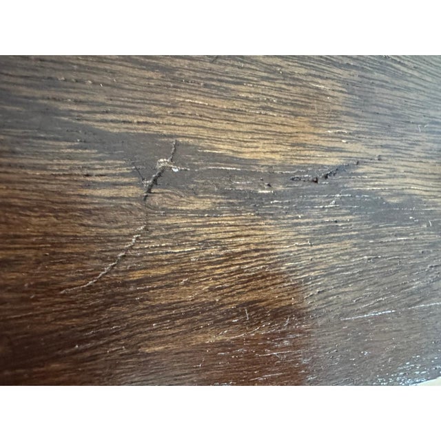 Brown 1950s Mid-Century Record Cabinet With Sliding Doors and Brass Pulls For Sale - Image 8 of 11