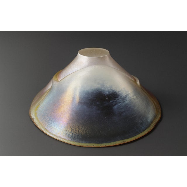 Postmodern Iridescent Stretch Bowl — Robert Coleman (1989) For Sale - Image 3 of 4
