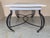 Early 20th Century Dining Table with Large White Wood top and Solid Forged Iron Curved Legs For Sale In Miami - Image 6 of 18
