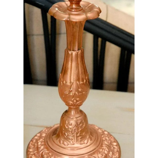 Copper Candlesticks - Set of 4 For Sale - Image 4 of 6