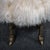 Metal Sheepskin Stool/Ottoman With Cast Brass Sheep Legs For Sale - Image 7 of 7