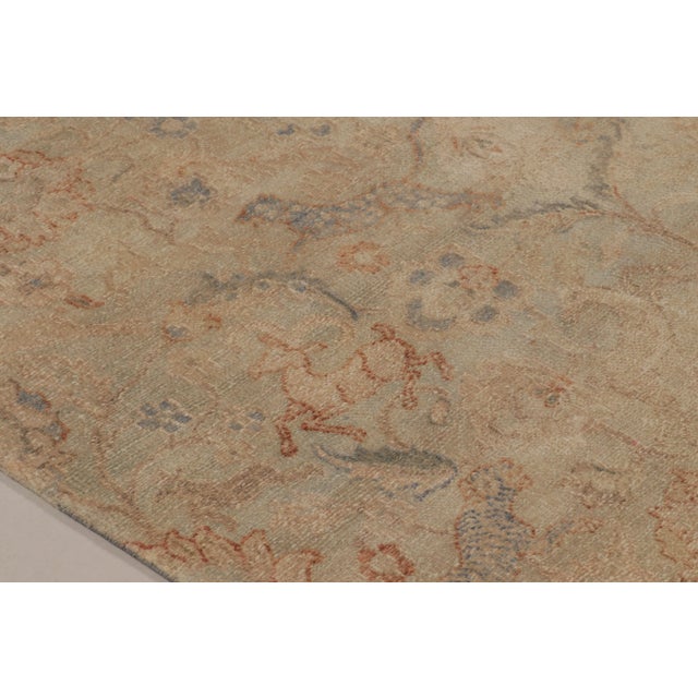 2010s Rug & Kilim’s Modern Classics Rug in Beige and Gray All-Over Floral Pattern For Sale - Image 5 of 8