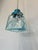 French Pendant Lamp in Geometric Blue Glass, 1950s For Sale - Image 4 of 14