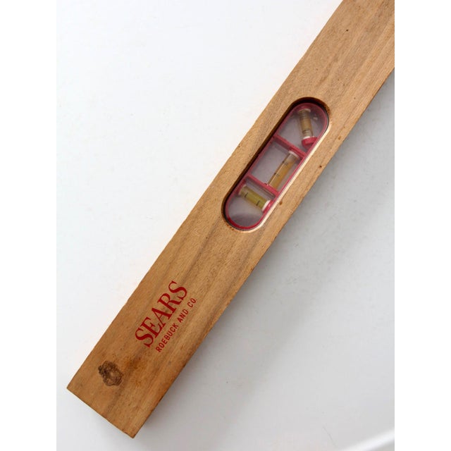Mid-Century Sears Wood Carpenter's Level For Sale - Image 12 of 12