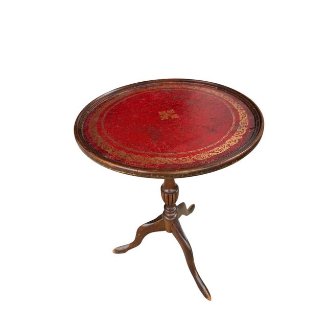 Antique-Style Tripod Pedestal Wine Table, 1950s For Sale - Image 9 of 9
