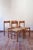 Rustic Habitat Extending Dining Table with Four Rush Seat Chairs, 1980s, Set of 5 For Sale - Image 3 of 18