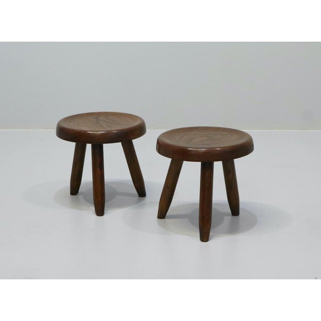 1960s Vintage Low Stools by Charlotte Perriand, 1960s, Set of 2 For Sale - Image 5 of 14