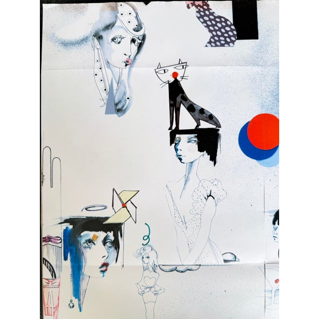 Julie Verhoeven Limited Edition Poster by Jaeger British Fashion Illustration for Boutique, 2010 For Sale - Image 14 of 18