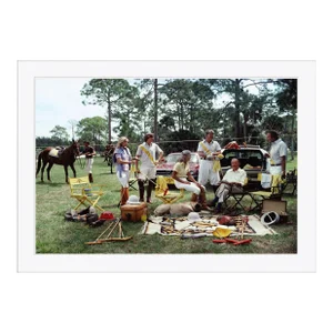 Getty Images, "Polo Party", Slim Aarons, April 1, 1981 Framed Art Print