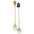 1950s English Brass Fireplace Toasting Forks With Spaniels & Heraldic Shield Crest - A Pair For Sale - Image 4 of 6
