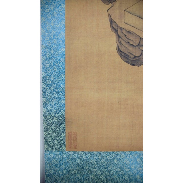 Wood Early 20th Century Chinese Scholars Meeting Scroll For Sale - Image 7 of 11