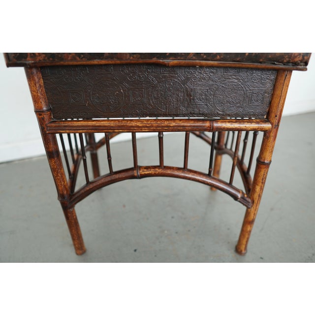Antique Bamboo Sewing Table For Sale - Image 10 of 15