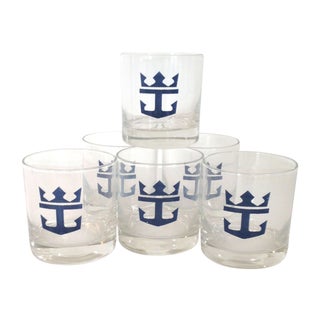 Anchor Glasses - Set of 6 For Sale