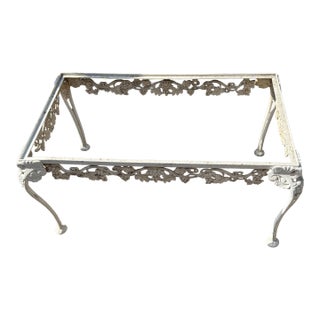 Vintage Hollywood Regency Molla Cast Aluminum Cocktail Table For Sale