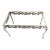 Vintage Hollywood Regency Molla Cast Aluminum Cocktail Table For Sale