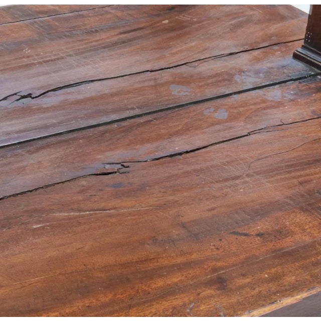 Wood Empire Ormolu Mounted French Empire Mirrors Console Table in Mahogany With Marble Top For Sale - Image 7 of 12