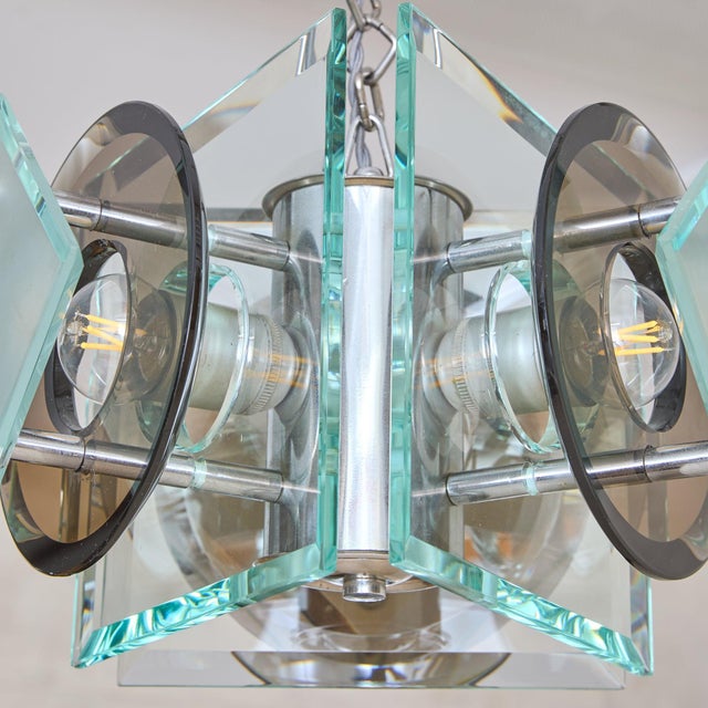 Italian Glass Chandelier by Antonio Lupi for Lupi Cristal Luxor, 1970s For Sale - Image 10 of 12
