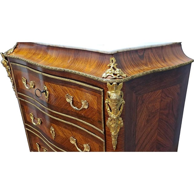 Wood French Napoleon III Rosewood Secretaire For Sale - Image 7 of 11