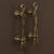 Matthew Izzo Home Grace Chocolate Brown Four Door Buffet With Brass Tassel Door Pulls For Sale In New York - Image 6 of 11