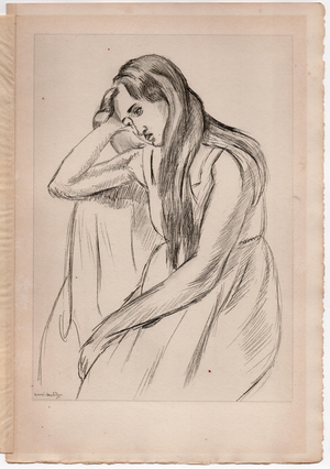 Matisse, Girl, Original Lithograph, 1920