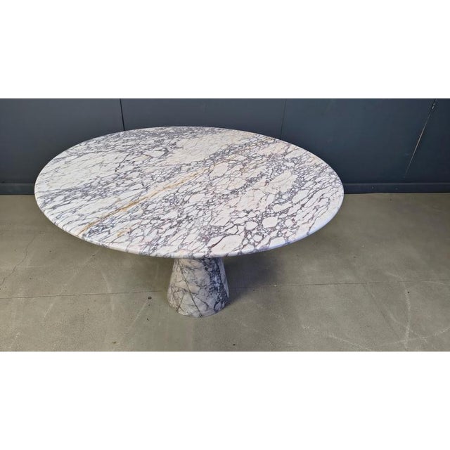 Vintage Round Marble Dining Table, 1970s For Sale - Image 17 of 18