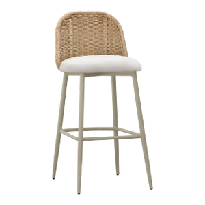 Alexa Cream Outdoor Barstool