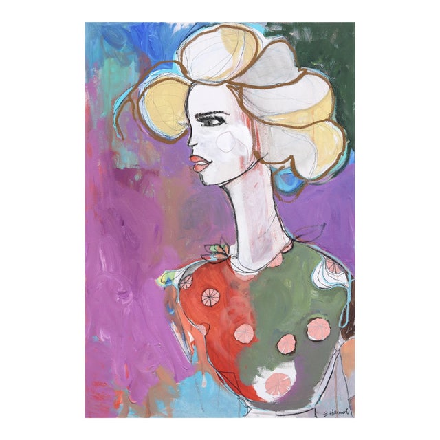 Heart - Abstract Figurative Portrait Original Artwork by Erin Hammond For Sale