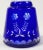 Blue Vintage Bohemian Cobalt Cut Crystal Carafe and Glass For Sale - Image 8 of 10