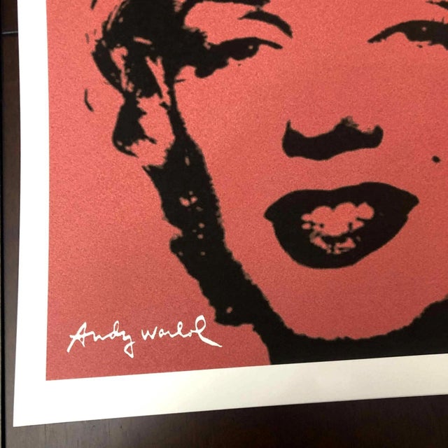 Lithograph "Marylin Monroe" Signed of the plate and numbered by hand Limited Edition of 500 pieces Each piece is...