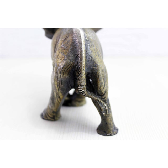 1960s Mid-Century Metal Elephant Figurine, 1960s For Sale - Image 5 of 13
