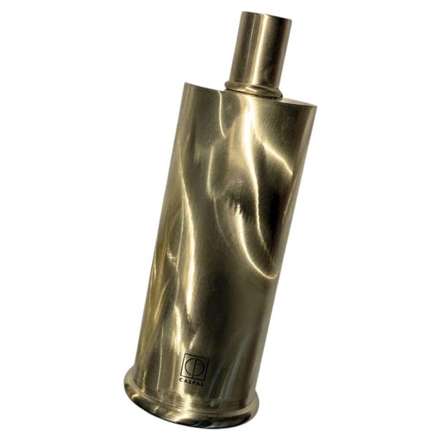 RL 02 Maxi Candleholder in Caspal Brushed Brass by Caspal For Sale - Image 10 of 10
