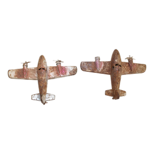 Americana Memorabilia Aircraft Ww2 Twin Engine Toy Planes Set B