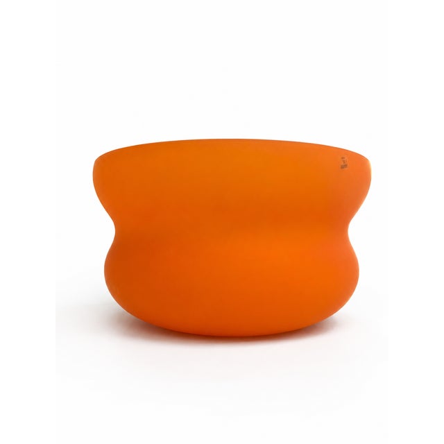 An exceptional, museum-quality, postmodern murano glass centerpiece, masterfully crafted during the transition period...