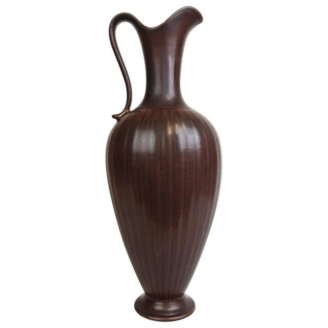 Large Mid-Century Ceramic Vase Gunnar Nylund by Rörstrand, Sweden For Sale - Image 12 of 12
