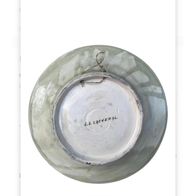 Ceramic Art Deco French Iznik Platter Bowl Jean Jacques Lachenal For Sale - Image 7 of 7