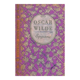 "Oscar Wilde Epigrams" 1960 For Sale