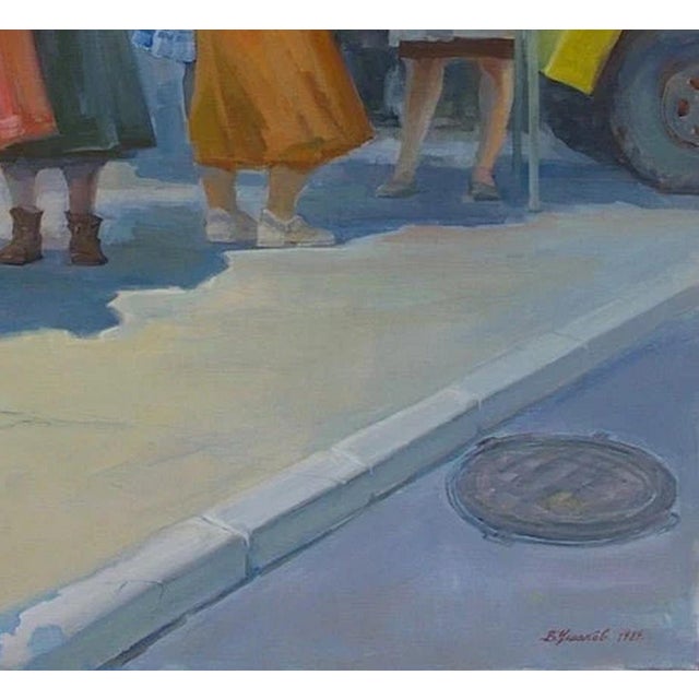 1980s Soviet Era Oil Painting: Ukrainian Artist Ushakov, 1989 110-120 For Sale - Image 5 of 6