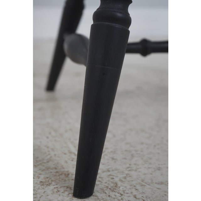 Set of 6 Black Sue Dick Windsor Dining Room Chairs For Sale - Image 10 of 18