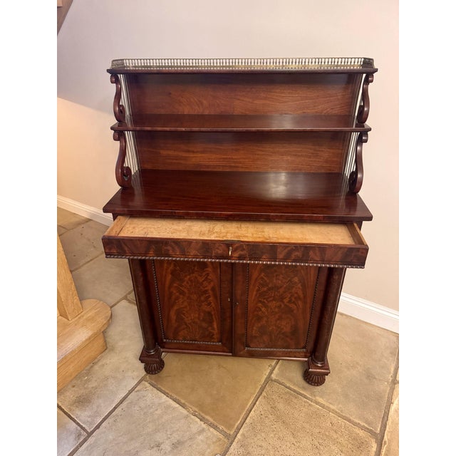 Early 19th Century Antique Regency Mahogany Chiffonier, 1820 For Sale - Image 5 of 10