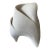 Contemporary Abstract White Unglazed Ceramic Lamp For Sale