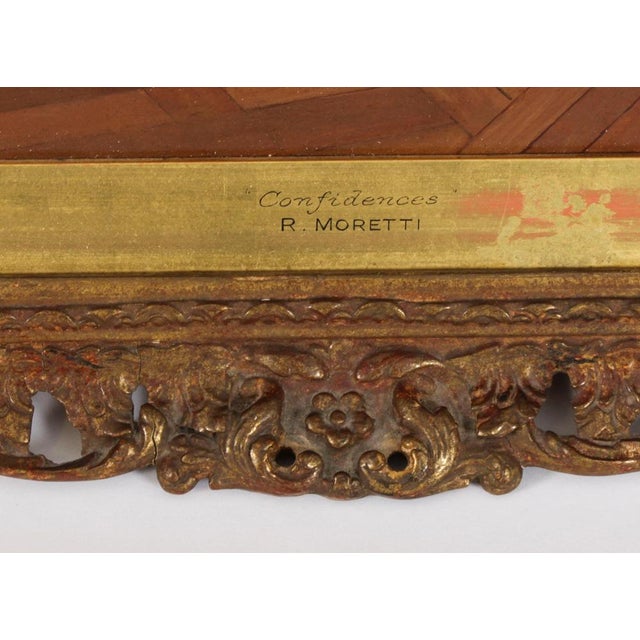 Renato Moretti, Confidences, 19th Century, Oil Painting For Sale - Image 7 of 15
