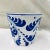 Early 21st Century Hand-Painted Blue and White Cachepot - Marked Italy For Sale - Image 4 of 7