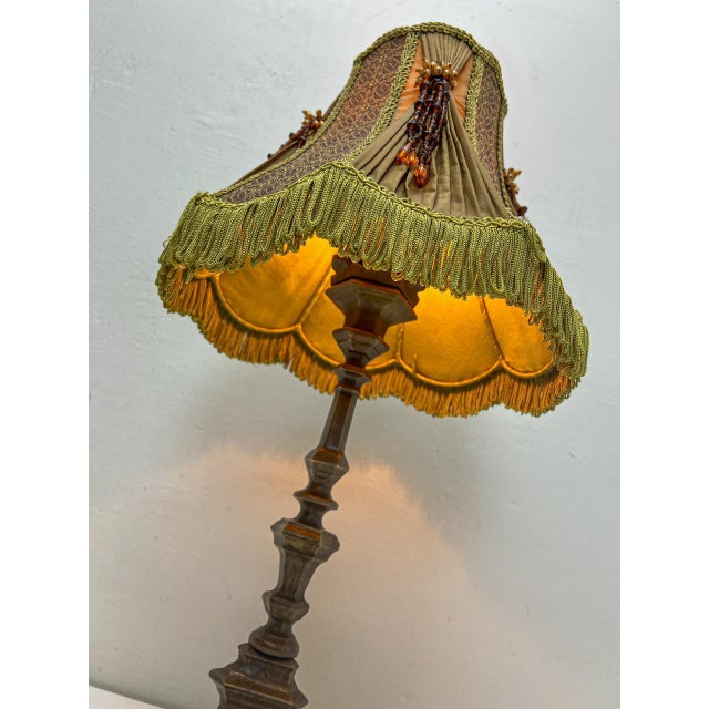 Gothic Bronze Table Lamp, 1960s For Sale - Image 11 of 13