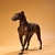 Vintage Chinese Bronze Standing Hunting Dog With Gilded Patina For Sale In Los Angeles - Image 6 of 9