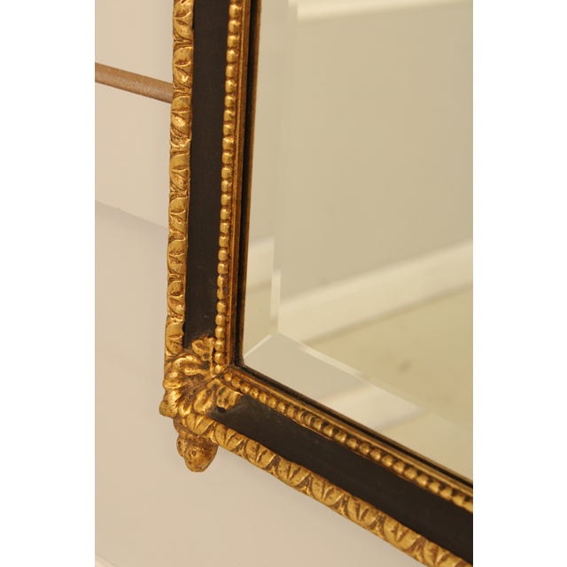 Friedman Brothers Neoclassical Black & Gold Mirror For Sale - Image 9 of 12