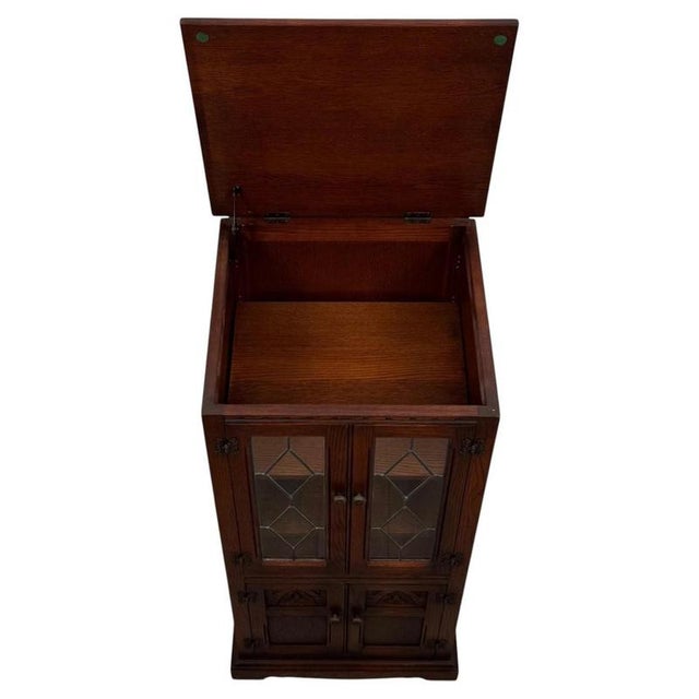 Vintage 20th Century Charm Fitted Oak Bookcase For Sale - Image 4 of 13